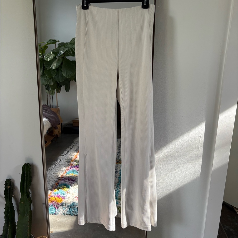 Lululemon Cream Ribber Flare Pants